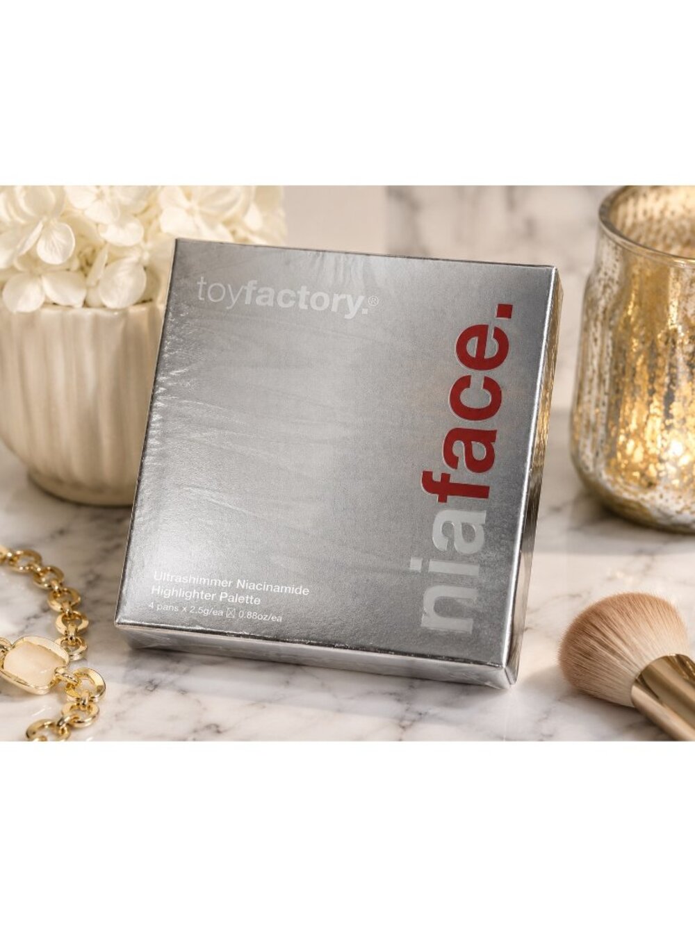 Toyfactory Niaface Ultrashimmer Niacinamide Highlighter Palette Sealed 4 Shade G